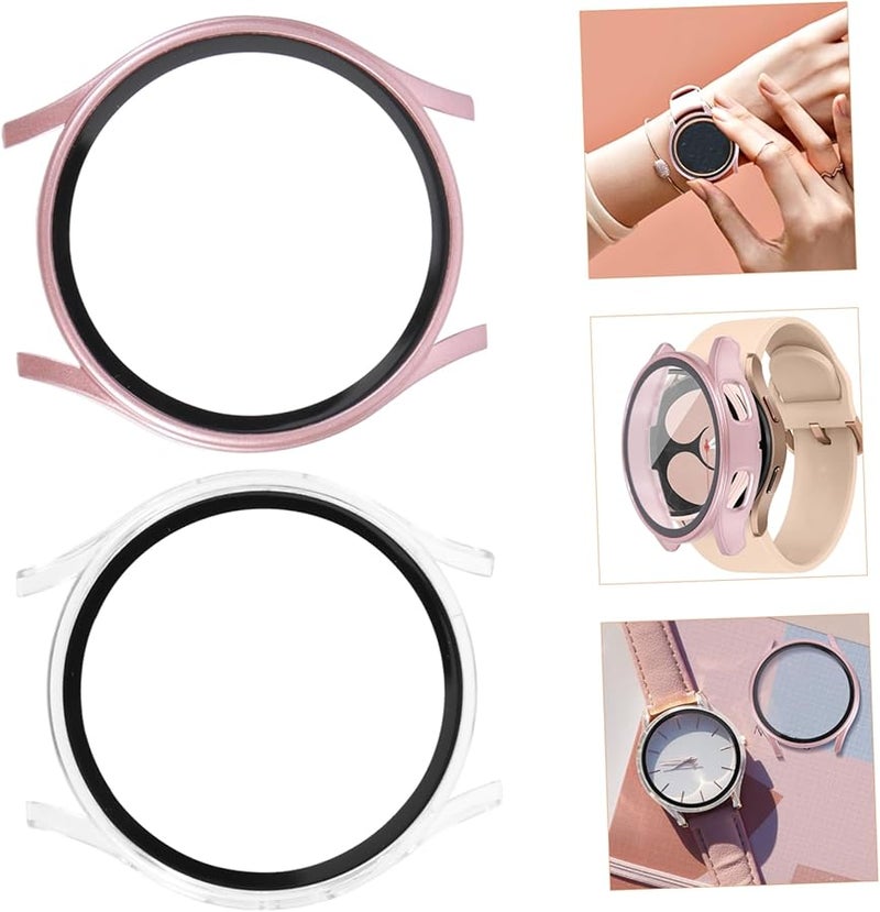 Balacoo 2 Pack Rose Gold Detachable Watch Cover Protective Shell Easy Install Scratch Resistant - Image 4